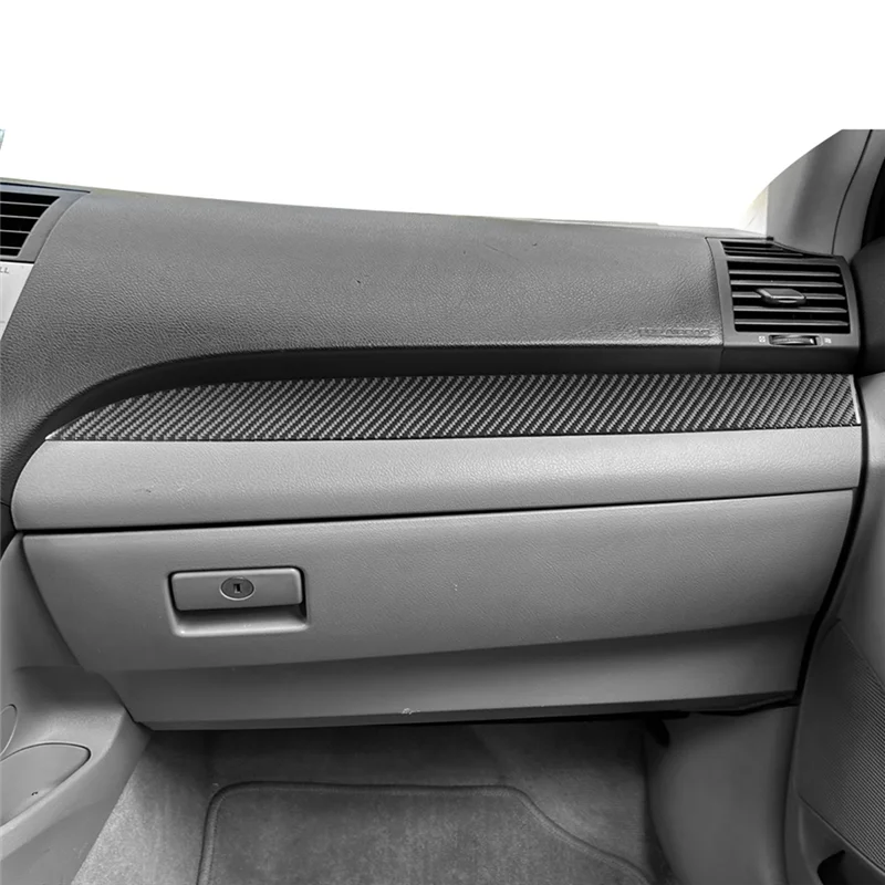 Крышка приборной панели пассажира из углеродного волокна, декоративная накладка для Toyota Camry 2007-2011, аксессуары для интерьера