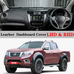 Dashboard Dash Mat Cover Leather Pad Sunshade Anti-UV Protect Carpet Car Accessories For Nissan Navara D23 ST NP300 2015 - 2021