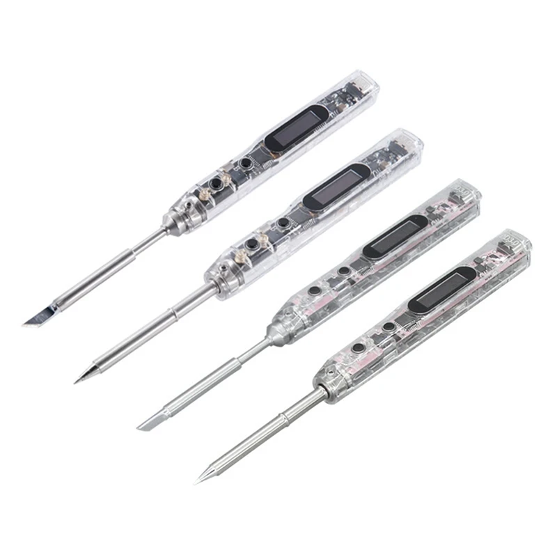 SI012(TS-K) 65W Intelligent OLED Electric Soldering Iron Kit 450℃ Sensitivity Adjustable Built-In Buzzer Soldering Head