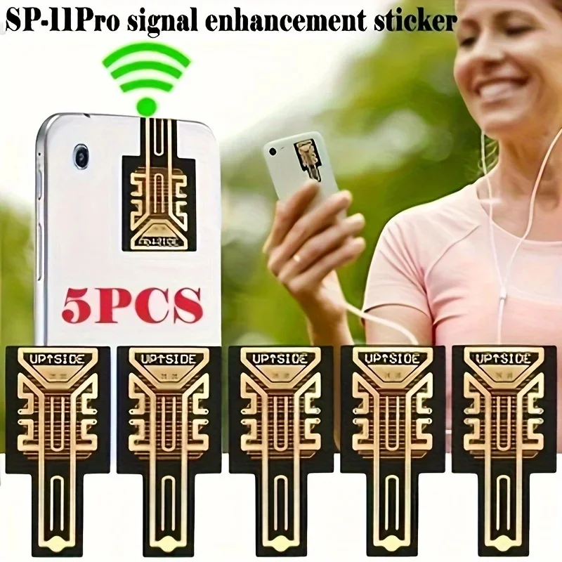 10-1pcs SP11 Pro Smartphone Signal Booster Stickers Amplifier Portable Universal Cell Phone Antenna Amplifier Video Call Gaming