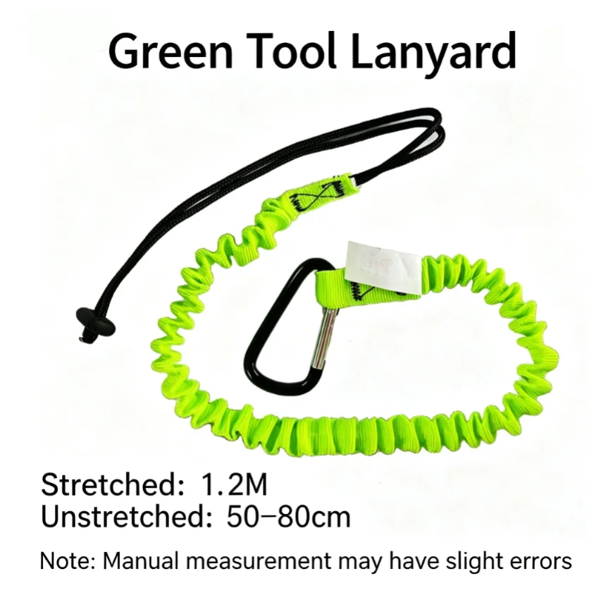 Elastic Retractable Anti-Drop Tool Bungee Safety Lanyard, Non-Losing Hanging Rope for Aerial Climbing Construction Power Tool