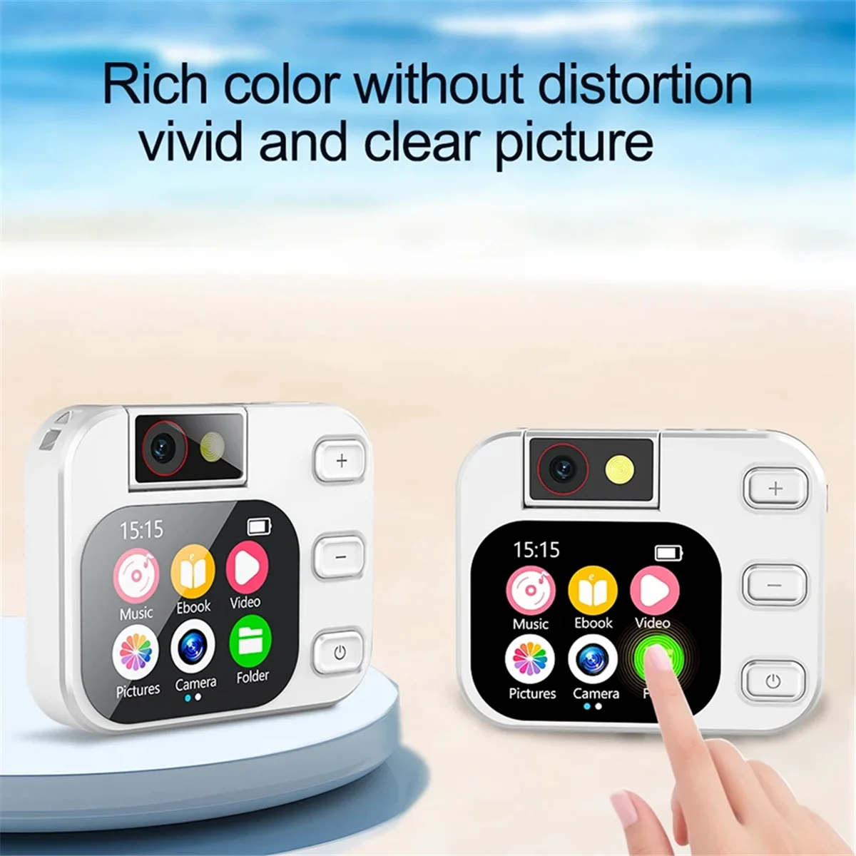 مسجل صوت صغير X19 جديد لك 2.2 شاشة تعمل باللمس OTG Type-C بلوتوث التقاط صور تسجيل الفيديو مشغل MP3 للكتاب الإلكتروني