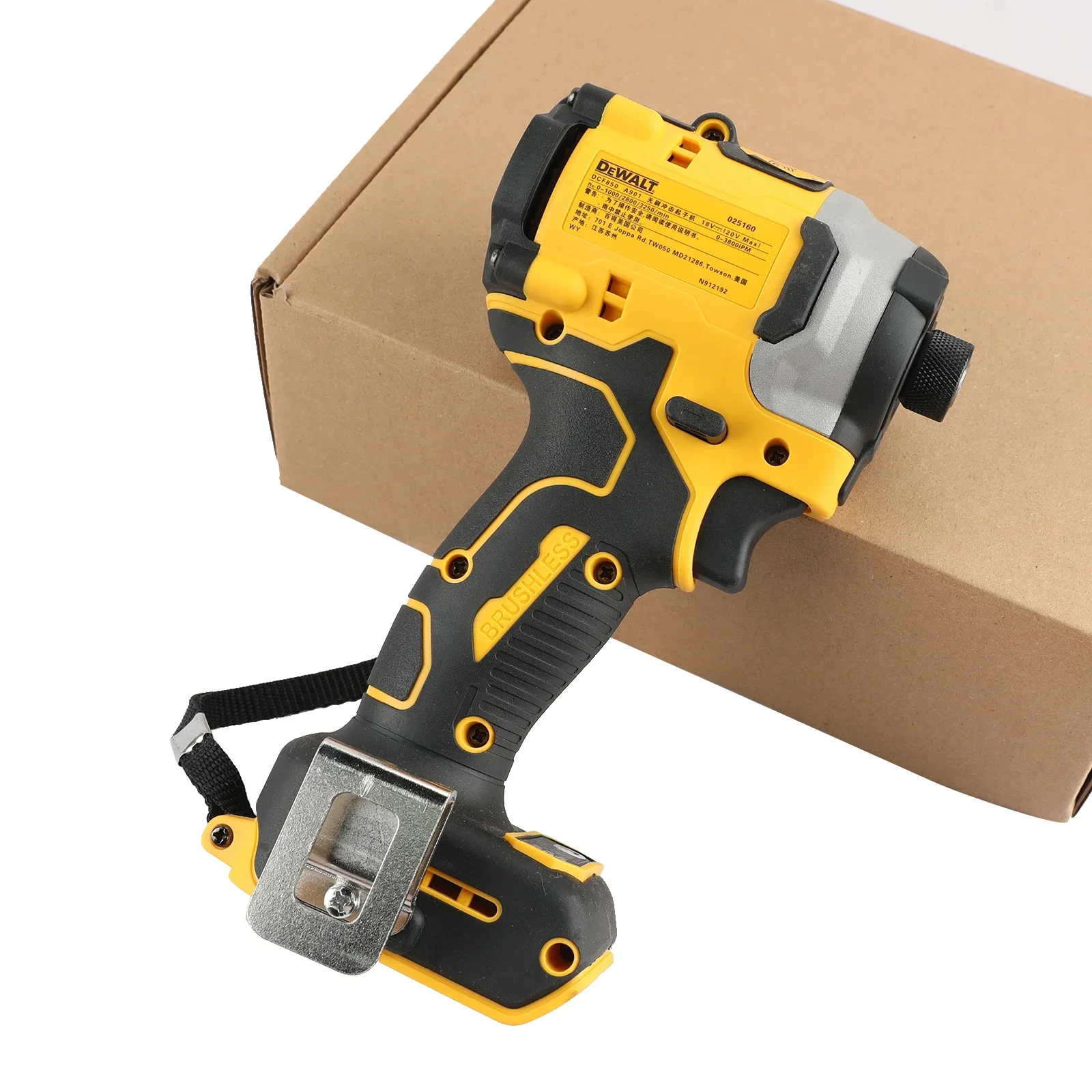 ديوالت DCF850 فرش 20 فولت ليثيوم مفك كهربائي الحفر الكهربائية النجارة مفك تأثير الحفر سرعة قابل للتعديل #5