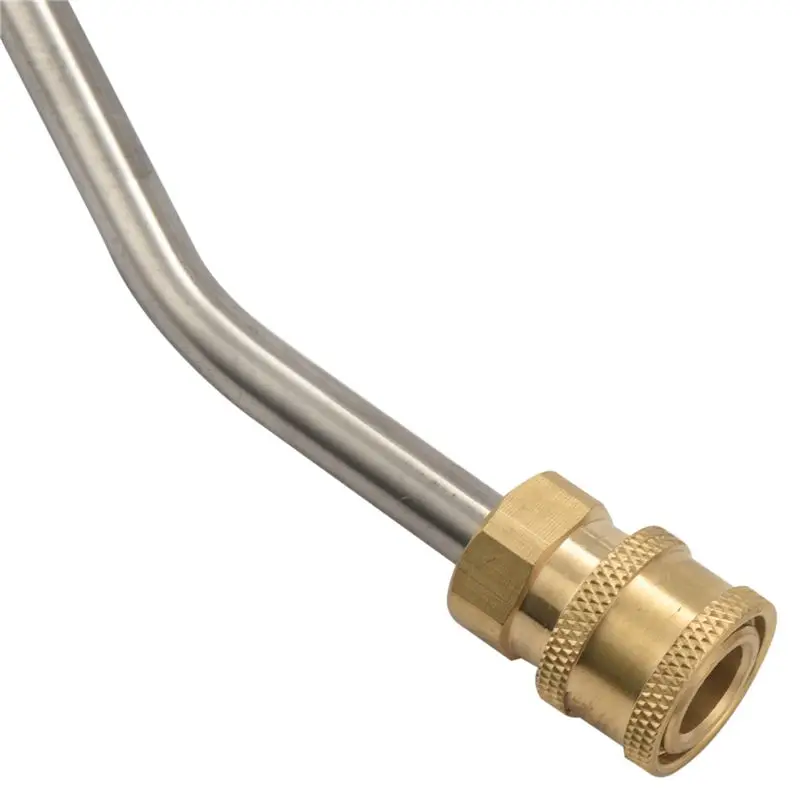Steady 4X Washer Extension Gutter Cleaner Attachment,High Pressure Washer Gutter Rod For Lance/Wand 1/4 Inch Quick Connect