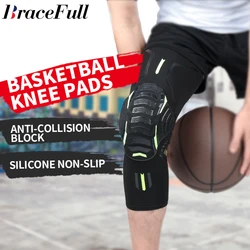 1 Piece Basketball Kneepads Elastic Foam Volleyball Knee Pad Protector Fitness Gear Sports Training Support Bracers