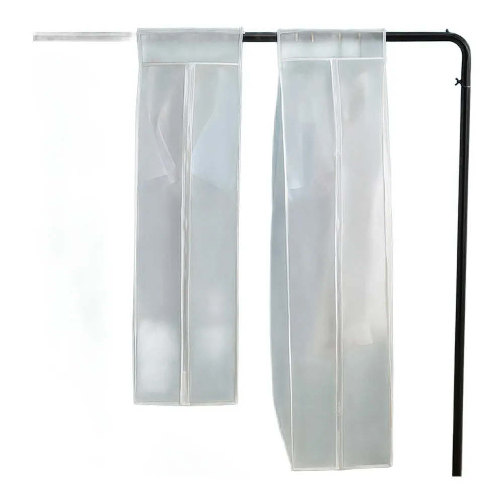 1pc Translucent Clothes Covers Clothes Bags Hanging Garment Bags Dust-proof Garment Protector Covers For Clothes Jacket