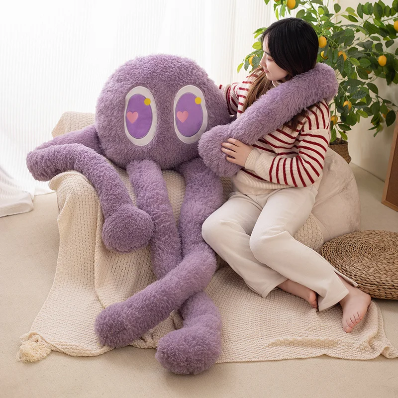 200cm Giant Long Legs Octopus Plush Pillow Creative Stuffed Octopus Room Decor Doll Large Funny Birthday Gifts for Girlfriend