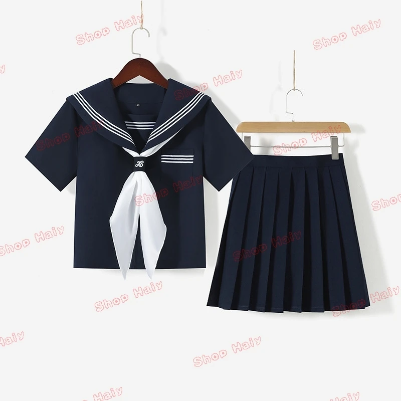 Uniformes d'étudiant japonais et coréen, uniformes JK, uniformes de marin Anime Cosplay, uniforme de cyanose de classe, uniforme d'écolière à la mode pour femmes