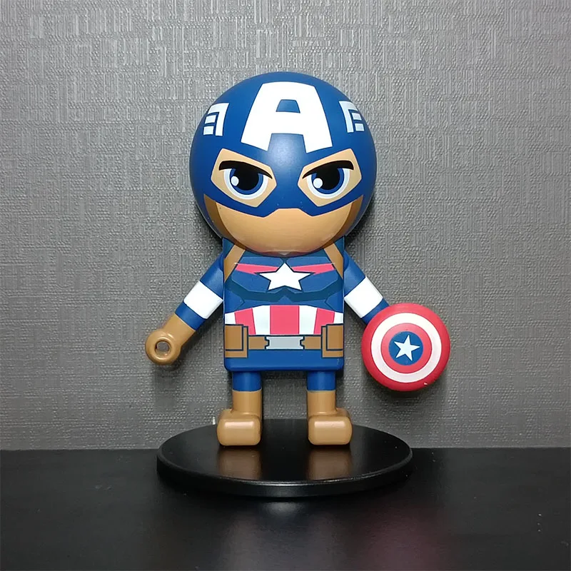 Anime Marvel Wall Climbing Action Figures Captain America Thanos Captain Marvel Falcon Red Skull Wallclimbing Doll Kid Gifts Toy