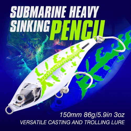 Imagen 2 del producto FJORD-señuelo de pesca de hundimiento, cebo duro Artificial pesado, aparejos de pesca, 86g, 150mm