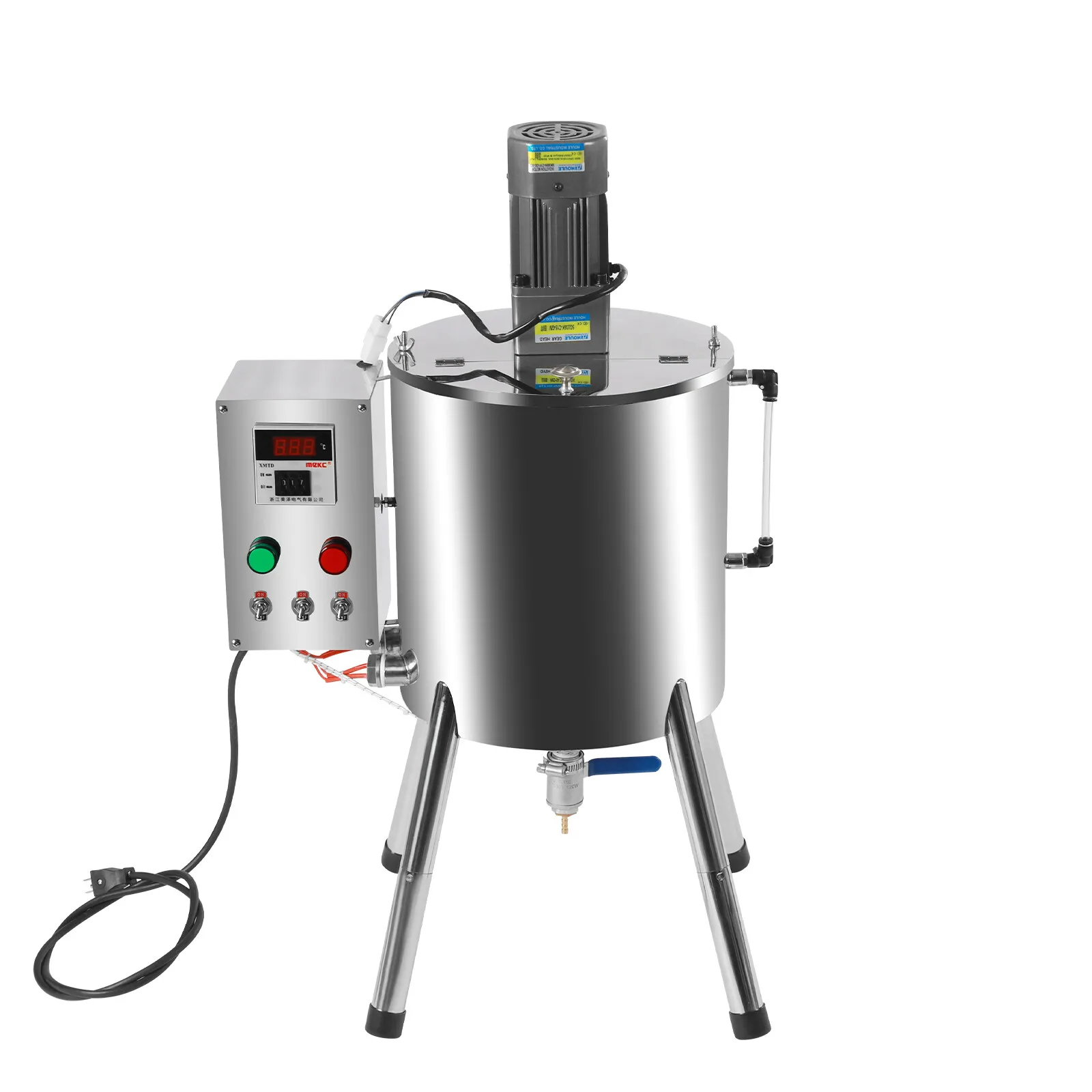 Stirring Tank Lipstick Paste Filler 30 Liter 8Gal Heating Mixing Filling Machine