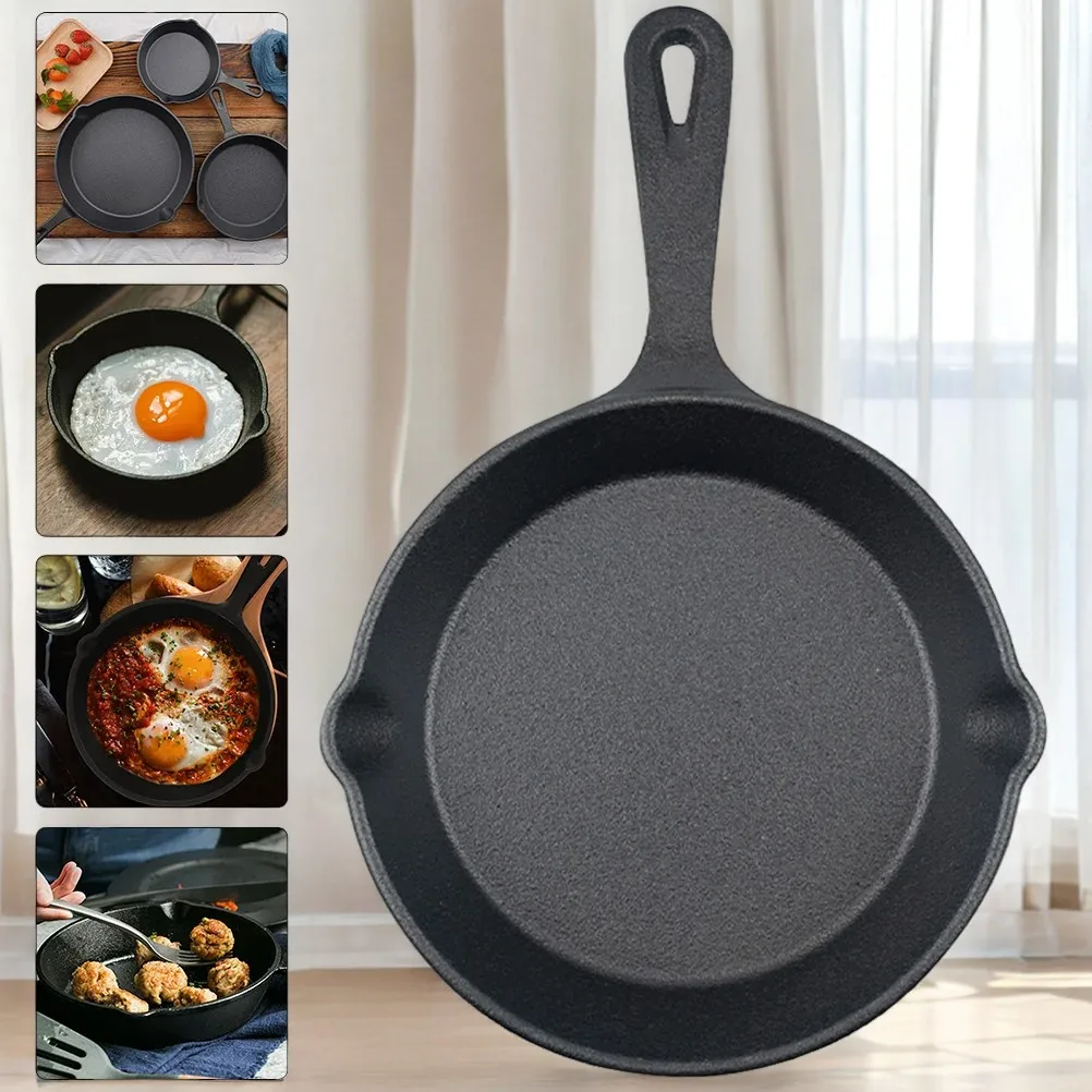 Cast Iron Skillet Egg Frying Pan Kitchen Essentials Multifunctional Cooking Non-stick Mini Small Waffle Maker Gas stove knobs