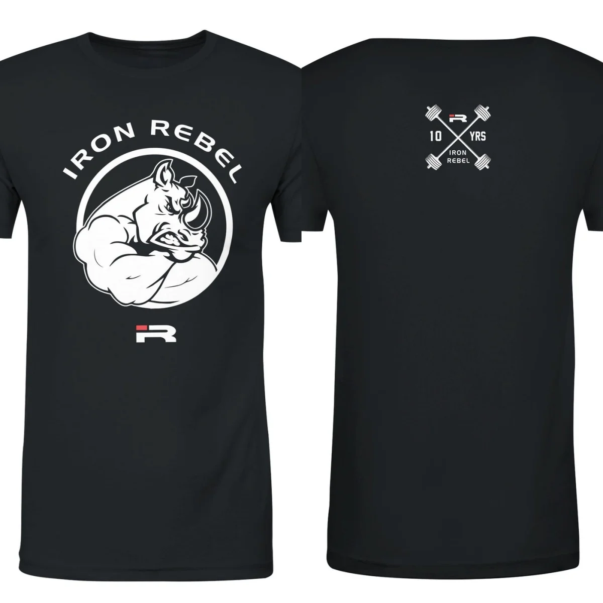 New Rhino Power Premium Gym T-Shirt GYM Graphic Cotton Tee Printing High-end Luxury Unisex Style Both of Men and Women
