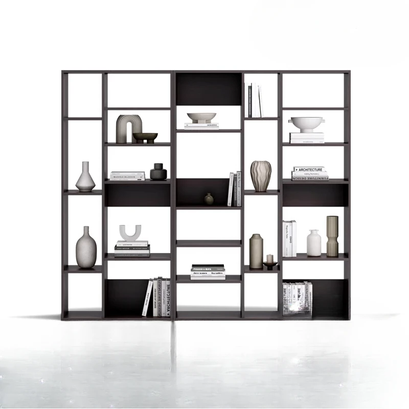 Bookcase combination display cabinet household living room vertical locker modern light luxury office storage cabinet file cabin