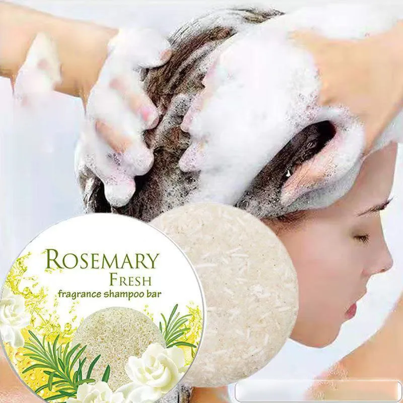 

Organic Plant Based Shampoo Bar for Flaky Scalp Moisturizing Itch Relief Volumizing Rosemary Infused for Hair Vitality Shine