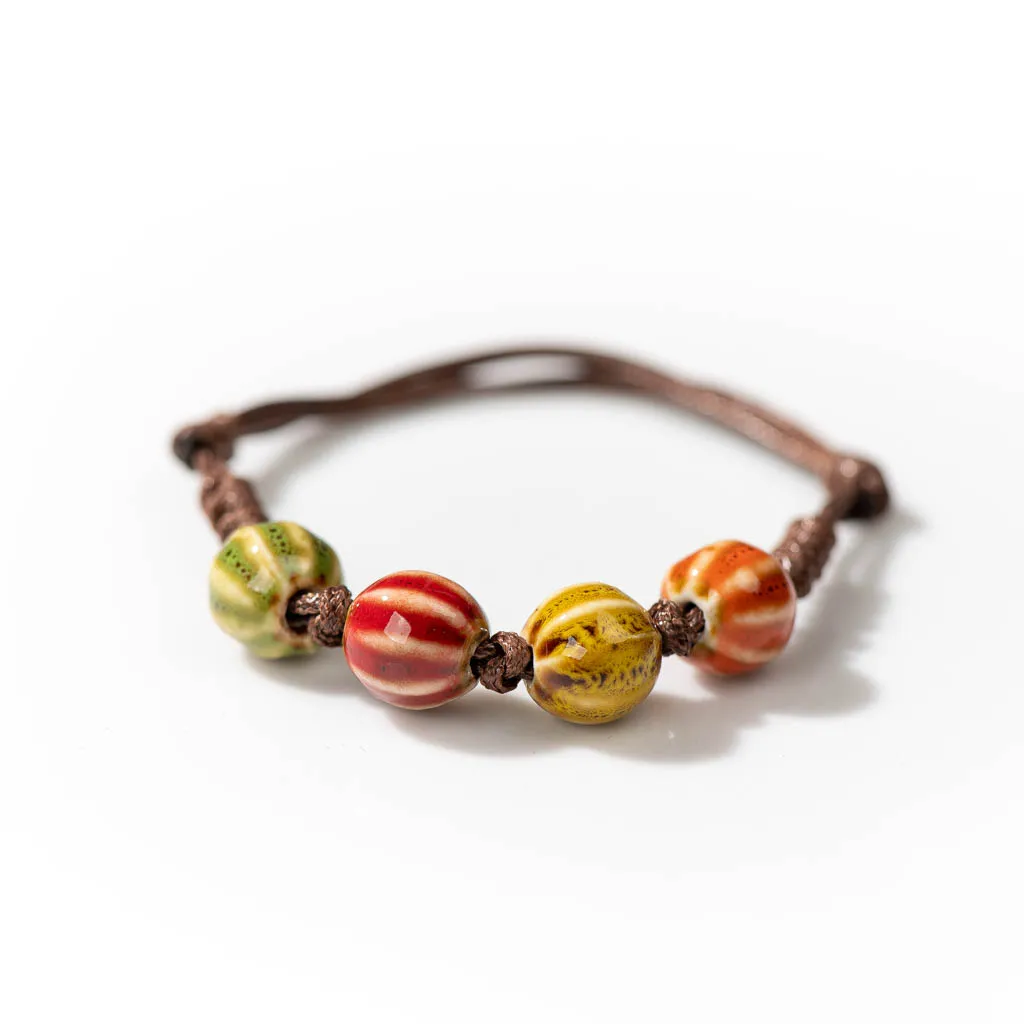 Handmade Ceramic Retro Style Beads Adjustable Size Bracelet Wholesale Gifts Low Price Items Wholesale 1H504