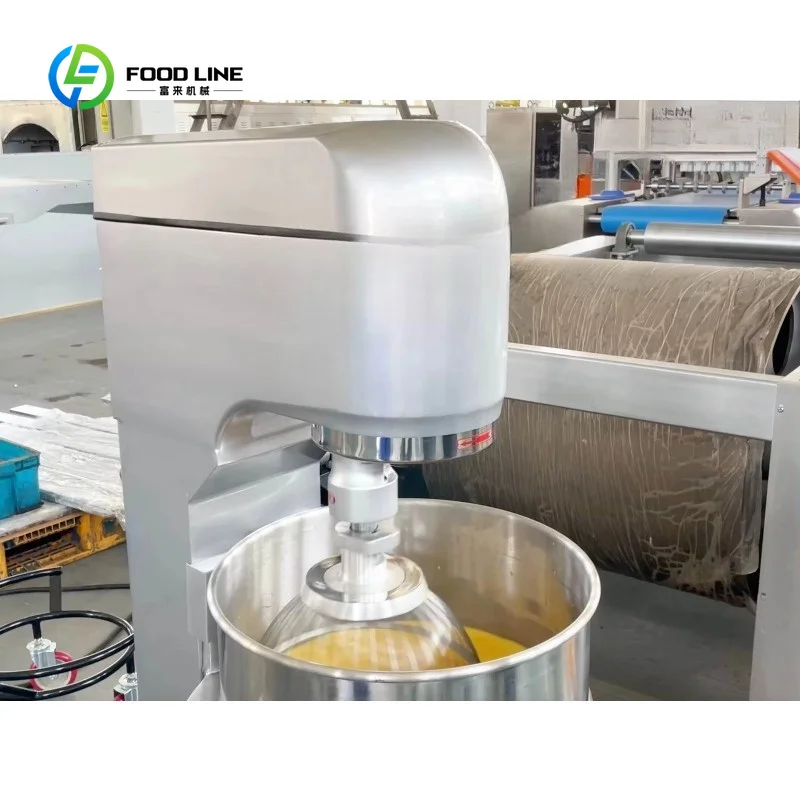 The semi-automatic cupcake filling and baking line is made of food-grade materials for easy operation