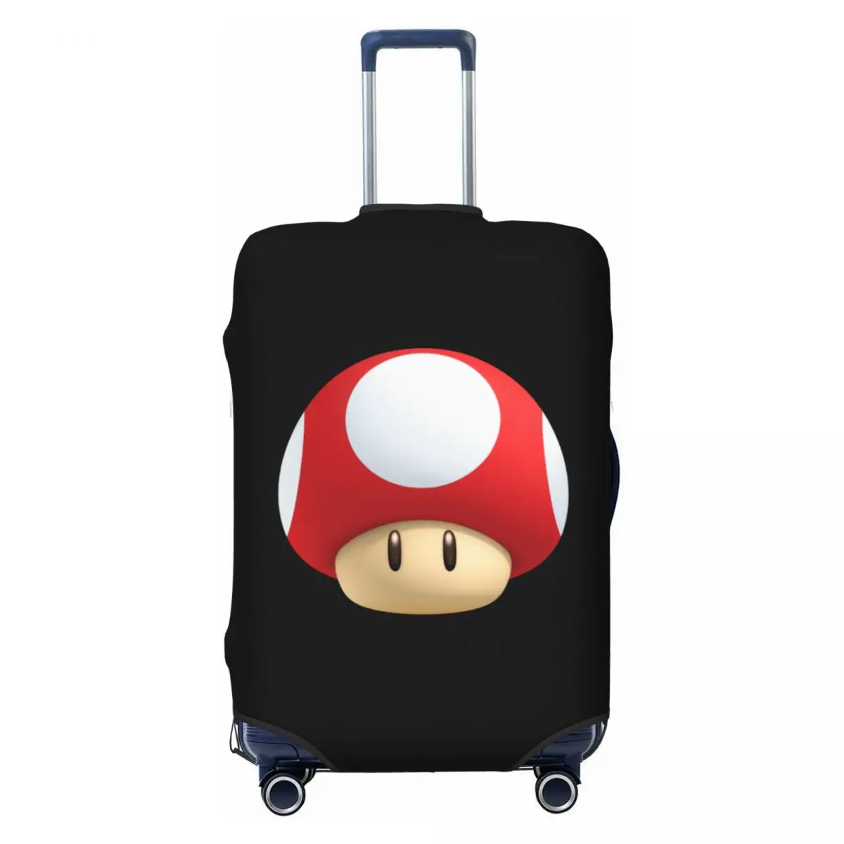 

Custom Cartoon Super Mushroom Marios Luggage Cover Protector Funny Travel Suitcase Protective Cover for 18-32 Inch