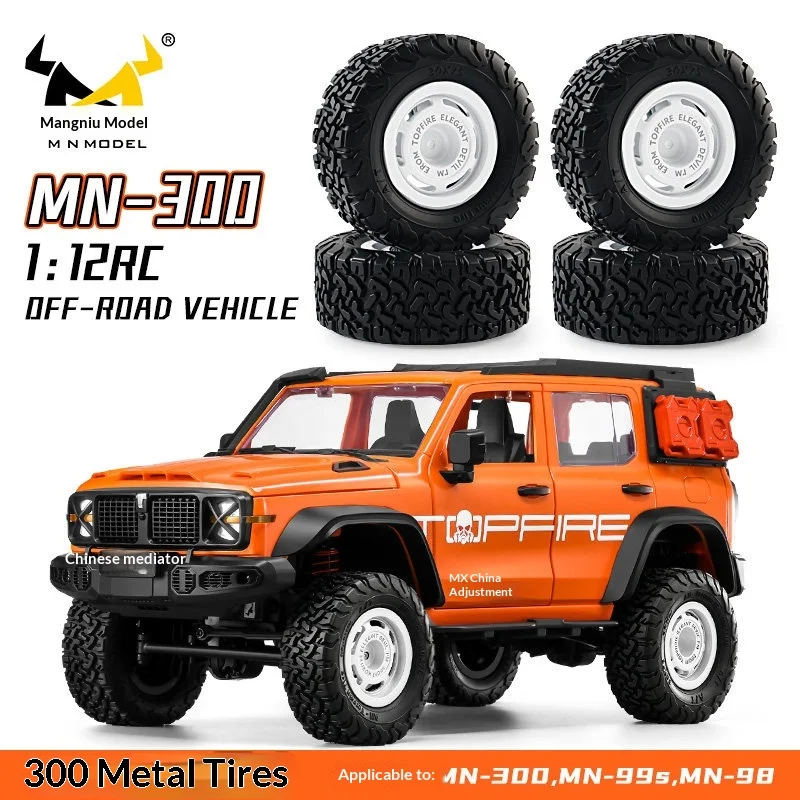 

Mn Model Rc Crawler Tires New Upgraded Metal Wheel Rims Clamp Tires For 1/12 Rc Off Road Tank 300 Land Rover Mn 300 Mn 99s Mn 98