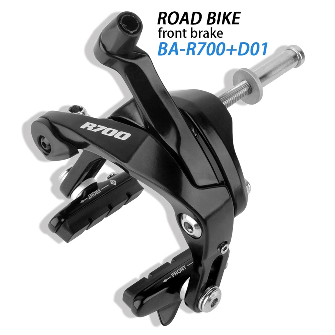 R700 Road Bike Calipers Dual Pivot Bicycle Brakes Aluminum Alloy Rim Brakes Speed Bike Front Rear Calipers with Brake Pad