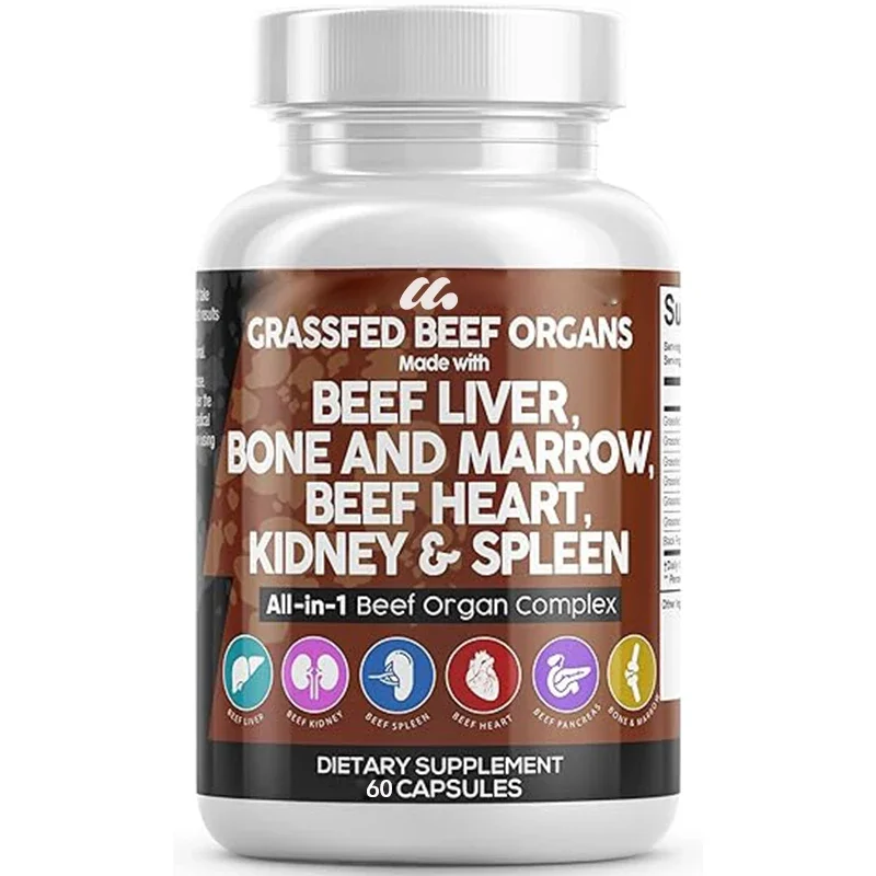 

Beef Liver Capsules - Contains Dried Beef Liver, Beef Heart, Beef Floss, Beef Pancreatic Bone and Bone Enzyme Pills