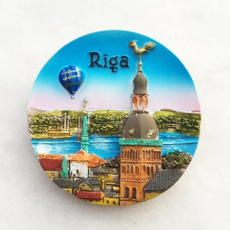 Latvia Travelling Souvenirs Fridge Magnetic Stickers Riga Tourism Souvenirs Fridge Magnets Wedding Gifts Magnetic Stickers