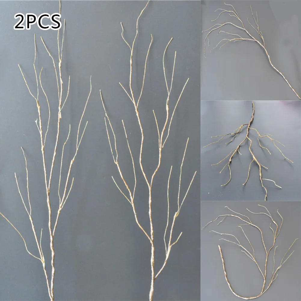 2pcs 95cm Simulation Dry Tree Branch Artificial Plant Plastic Antler Fake Tree Branch DIY Wedding Christmas Home Decoration