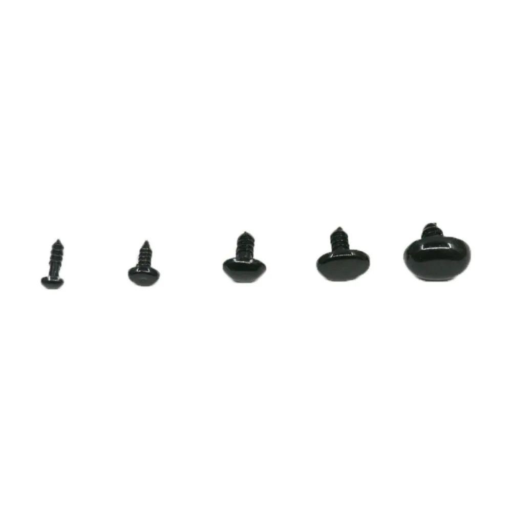 125pcs/box New 5Sizes Plastic Safety Eyes Black Oval Shape Diy Doll Eyes Kit Crafts Doll Decoration Accessories For Toys