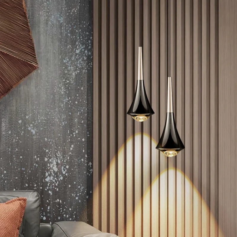 LED Pendant Lights Mirror Lamp Dimmable Aluminum&Acrylic Home Kitchen Island Dining Living Room Bar Cafe Droplight Fxture