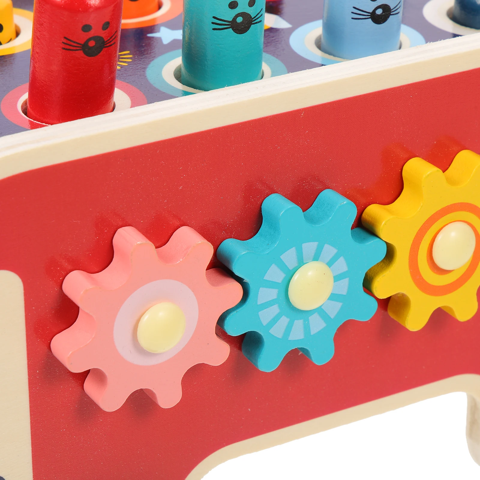 

1 set 1 Set Wooden Hammering Xylophone Educational Hand Coordination Kids Musical Plaything Wood Knocking Toddler Early Learning