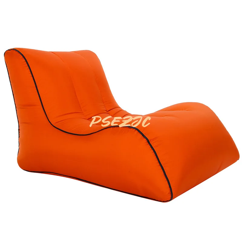 Outdoor Camping przenośne powietrze Sofa dla jednej osoby łóżko nadmuchiwane wodoodporny wilgocią nadmuchiwane łóżko dmuchana Sofa