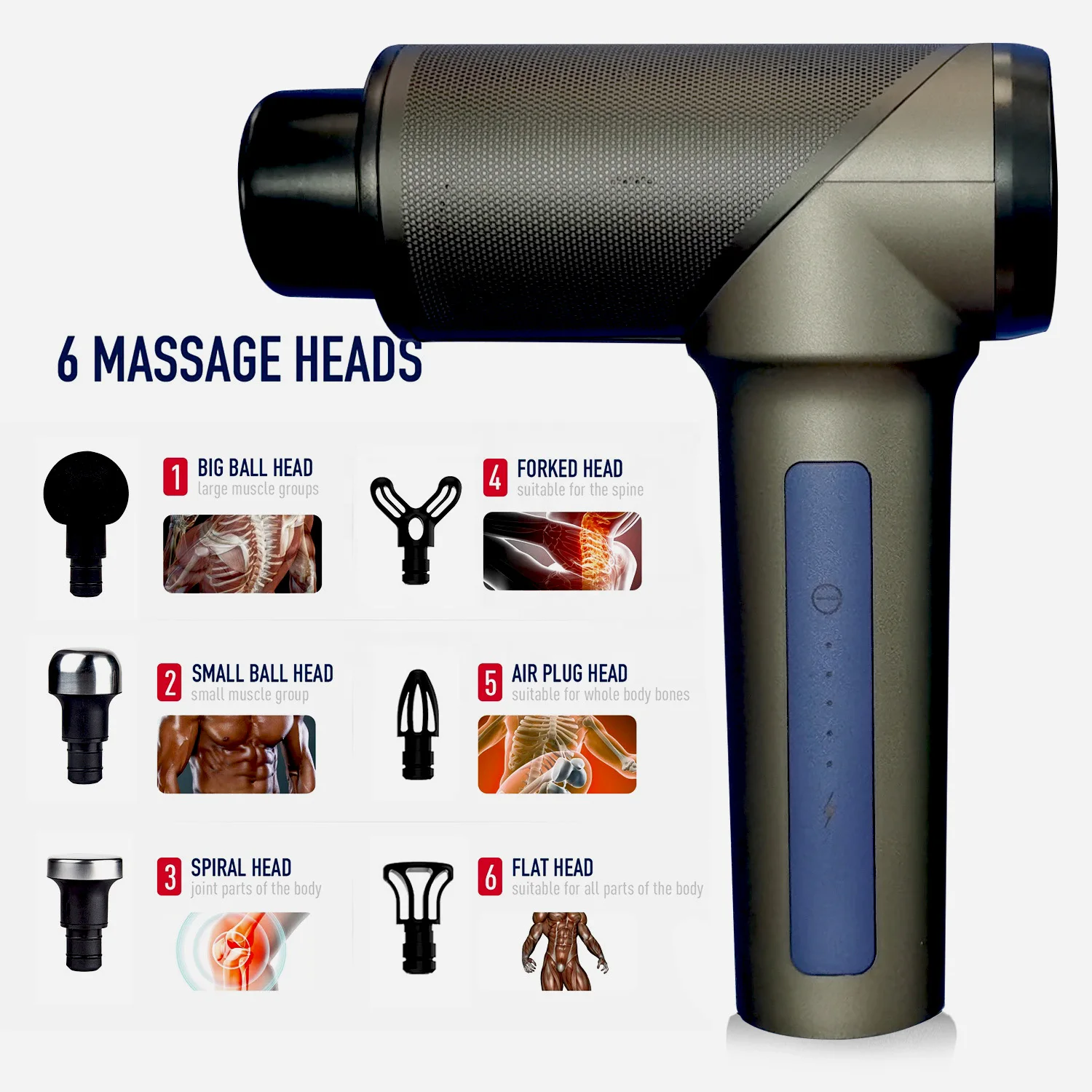 Factory price lithium battery fitness equipment Best selling muscle deep electric massage gun