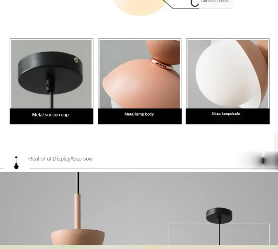 

Suspension Kitchen Modern Pendant Lamp Nordic Glass Ball Light Fixtures Hanging Dining Bedroom Home Decor Luminaire Chandelier