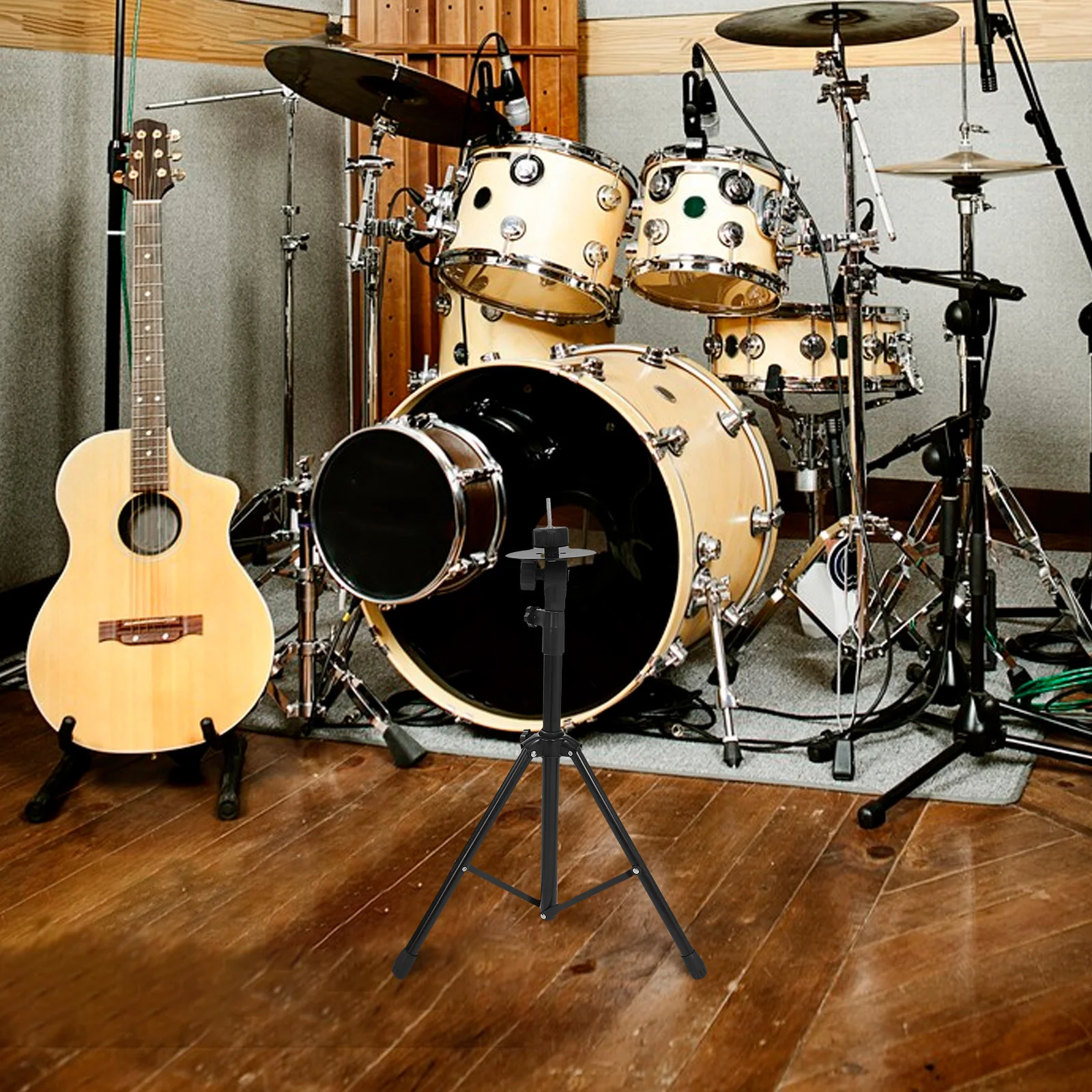 

Boom Cymbal Stand 8 Inch Silent Drum Practice Pad Adjustable Metal Lightweight Portable Drum Hardware Compatible Beginner