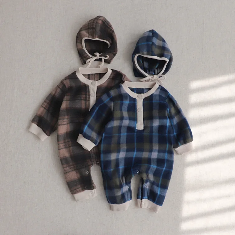 

2026 весенне-осенние комбинезоны для маленьких девочек, клетчатые комбинезоны для новорожденных мальчиков, 2 шт., детские комбинезоны для маленьких мальчиков, комбинезоны для маленьких девочек