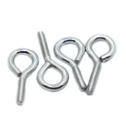 Galvanized Steel Sheep Eye Screws Ring Hook Hanging Ring Screw Bolt M3 M4 M5 M6 M8 M10