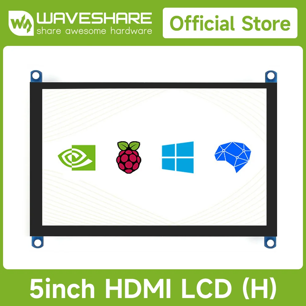 

Waveshare 5inch LCD (H) 800*480 Capacitive Touch Screen LCD IPS, Computer Monitor for Raspberry Pi 5/4B/3B