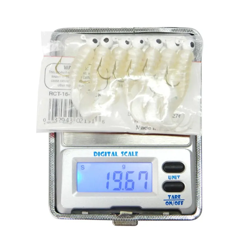 7er-Set 50mm Mehrfarbige Jig-Silikonwürmer Weichköder mit Haken 2,6g Wobbler Karpfenköder Künstliche Gummiköder für Zander – Detail 3