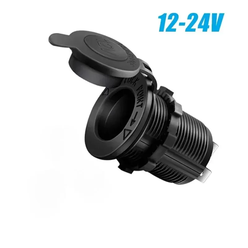New Car Cigarette Lighter Socket 12V-24V Waterproof Plug, Marine Yacht, Motorcycle, Truck RV ATV Power Socket Adapter Wireless