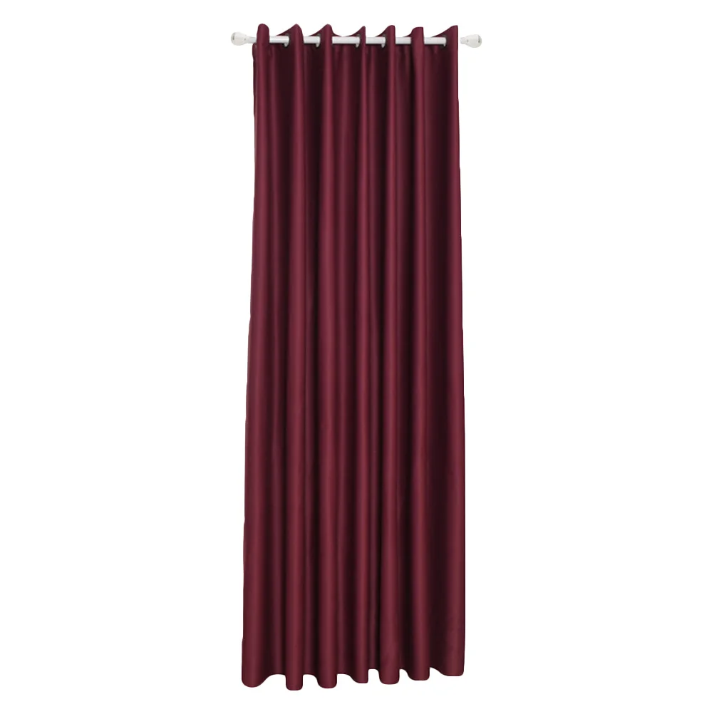 ผ้าม่านกันแสง 1 ชิ้น ขนาด 140*245 ซม. ลายดอกไม้พิมพ์บนผ้าโพลีเอสเตอร์คุณภาพพรีเมียม สีแดง สำหรับห้องนอน ห้องน้ำ ประตู