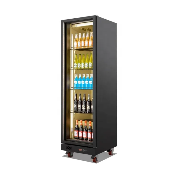 Two-door Full-screen Wine Cabinet Bar Convenience Store Restaurant Commercial Air-cooled High Quality Glass Door Display Cabinet