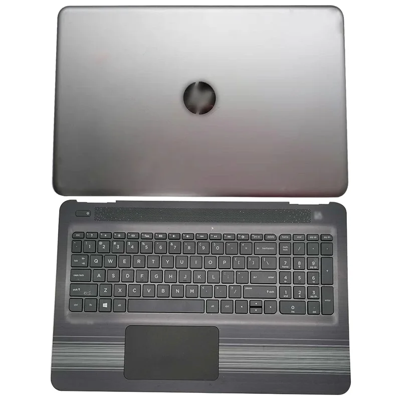 For HP Pavilion 15-AW 15-AL 15-AU AU034TX AU040TX AU094TX Laptop LCD Back Cover/Front Bezel/Hinges/Palmrest/Bottom Case Silver