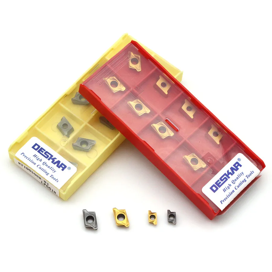 RT070204R-81 LF6018 RT100308R-81 LF6028 CNC Máy Tiện Công Cụ Chuyển Chèn Carbide Chèn Phay Chèn Cho Thép/Thép Không Gỉ