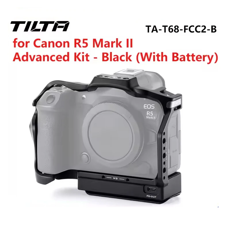 

Корпус камеры TILTA TA-T68-FCC2-B с системой охлаждения для улучшенного комплекта Canon R5 Mark II с аккумулятором