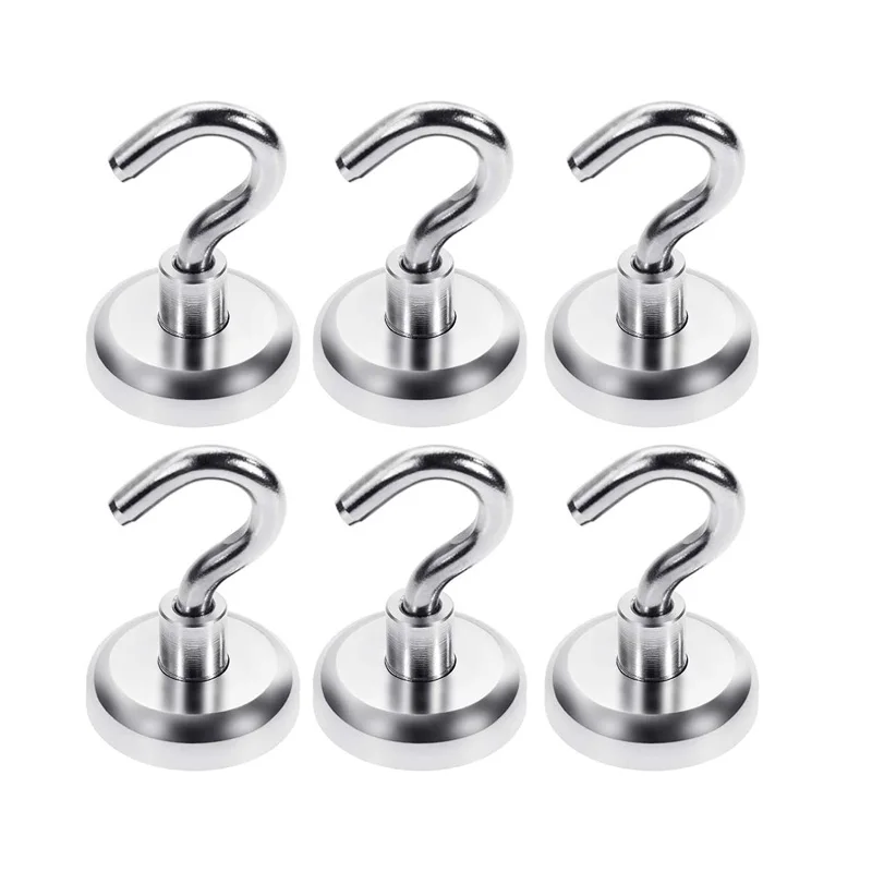 

1 Pcs Super Strong Neodymium Magnet Magnetic Hooks Hanging Wall Magnetic Hook Hanger Key for Home Kitchen Powerful Magnetic Hook