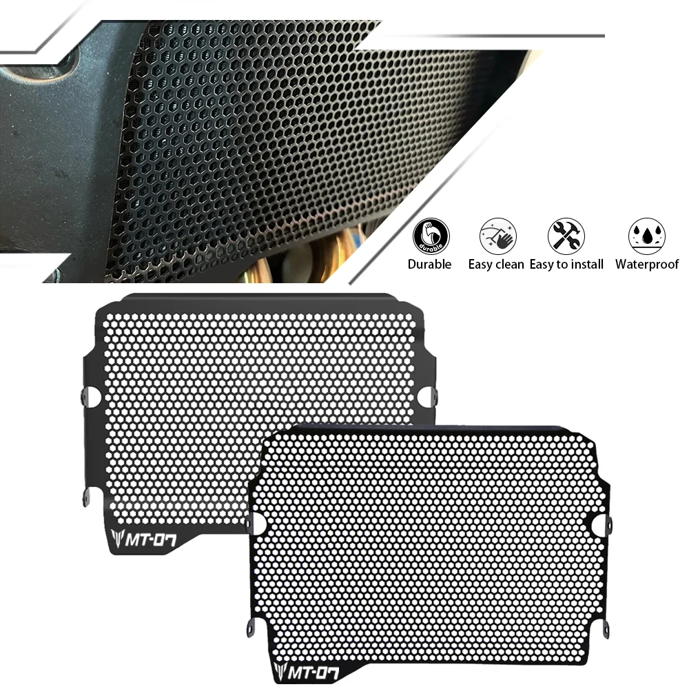 2022 2023 For Yamaha FZ07 FZ-07 FZ 07 Water tank Net Radiator Grille Grill Guard Cover Protector 2018 2019 2020 2021 Motorcycles