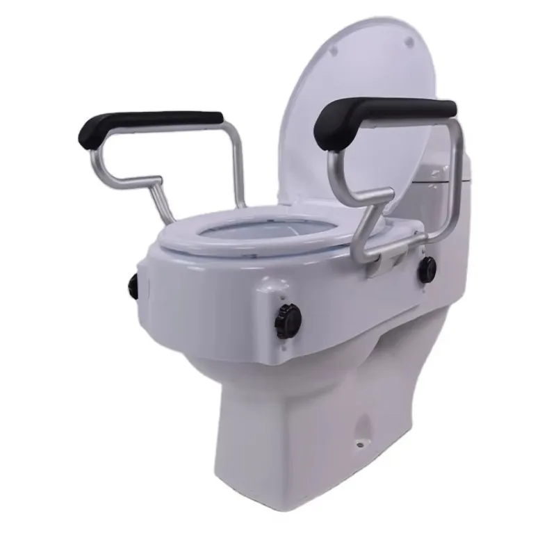 SUNCARE Fixed Elder People Hdpe Portable Bidet Armrest Elevated Commode Raised Toilet Seat