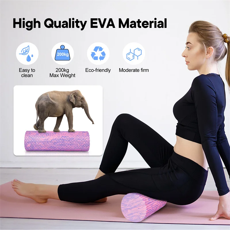 Foam Roller EVA Yoga Roller Fantastic Colors With Massage Points Relaxing Muscle Gym Exercise Roller