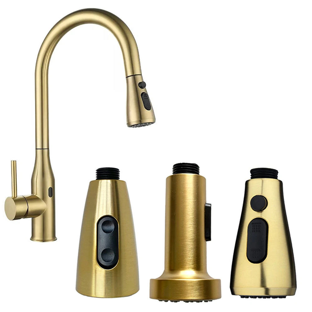 Golden G1/2 Kitchen Faucet Head Sprayer Pull Out Shower Nozzle Basin Sink Tap Replacement Accessory Washbasin Airbubble Aerator