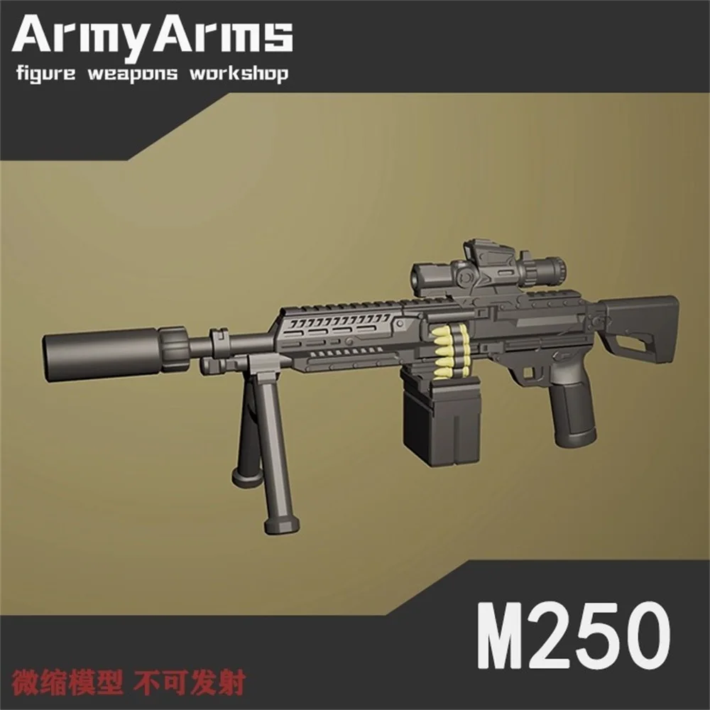 

Snail ArmyArms 1/50 Doll Soldier About 4.5cm M250 Machine Gun Not Launch Model Toy In Stock